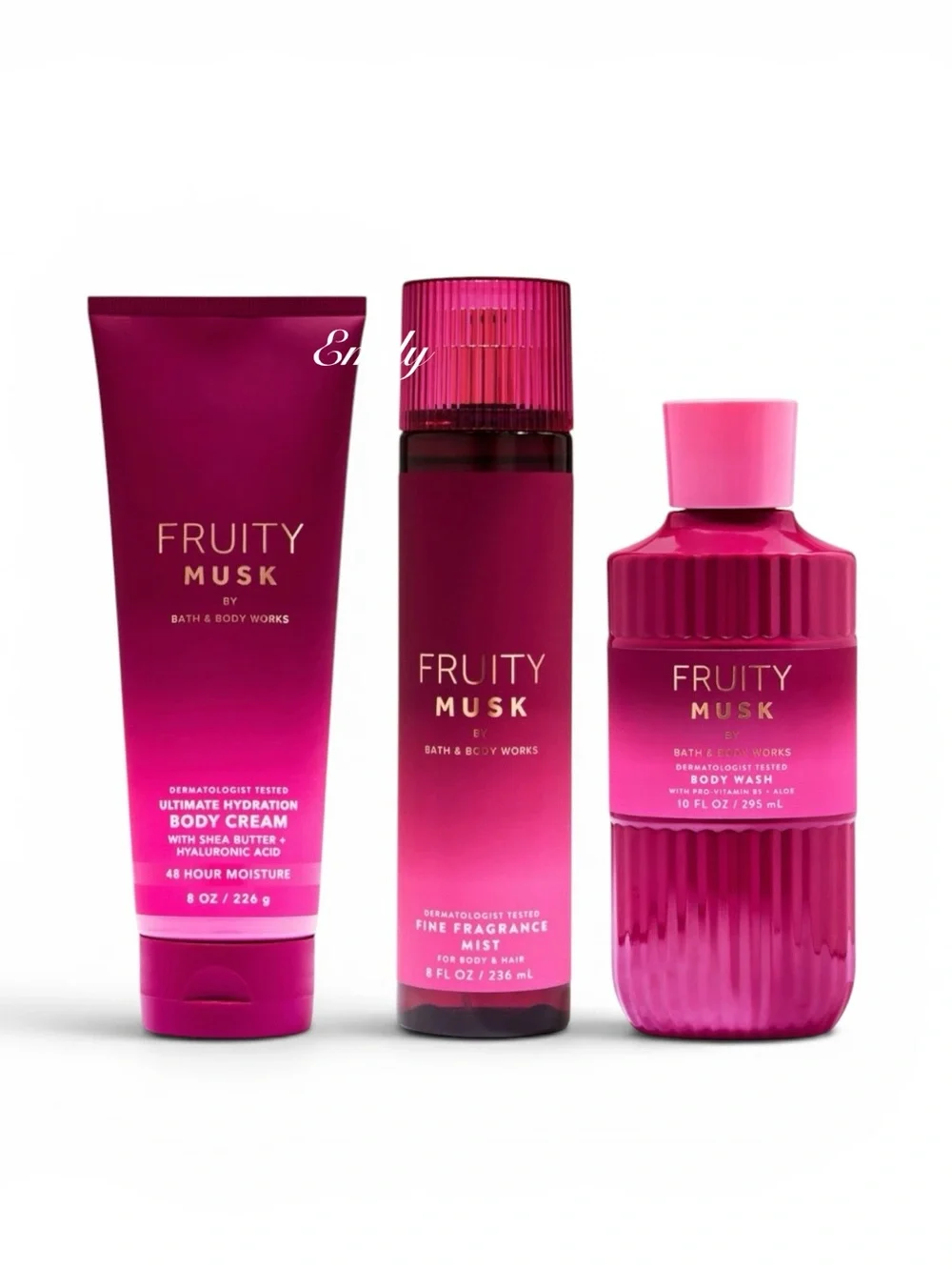 Bath & Body Works FRUITY MUSK Body Care Set